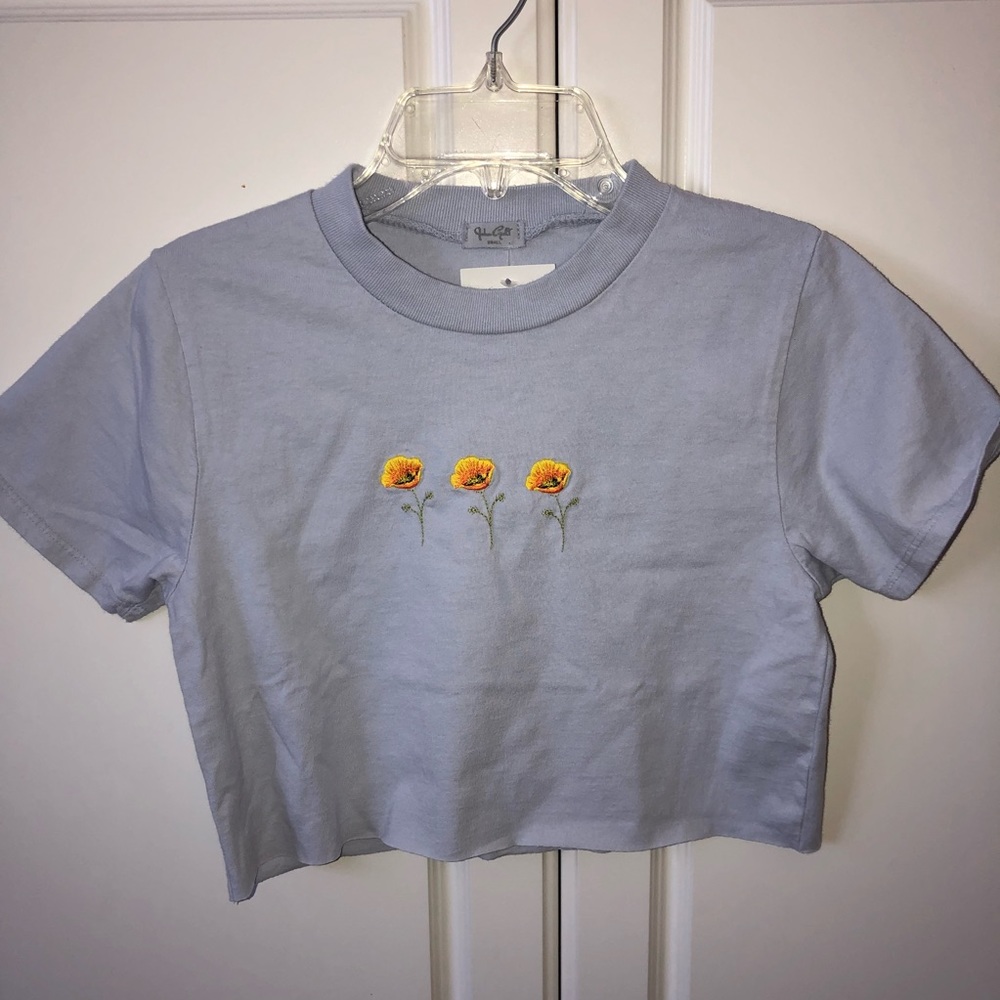 Brandy Melville Cropped Poppy Top - Picture 3 of 6